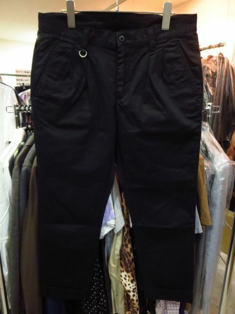 uniform experiment ユニフォームエクスペリメント 15SS (UE-150018) コットンストレッチ2タッククロップドパンツ 黒 ブラック BLACK 2