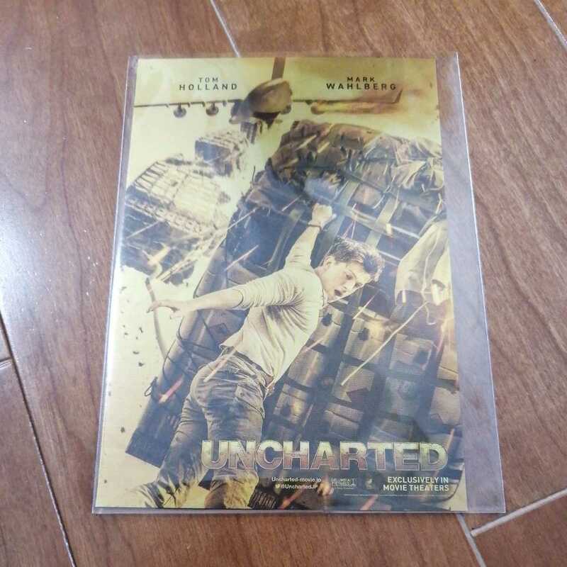 未使用★アンチャーテッド　映画　特典　ポストカード★トム・ホランド　入場者特典　劇場★UNCHARTED