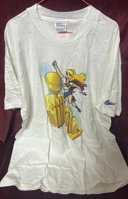 【訳あり】'98 USデッドストック DC COMICS『SUPERGIRL』 Tシャツ XL 送料込み スーパーガール