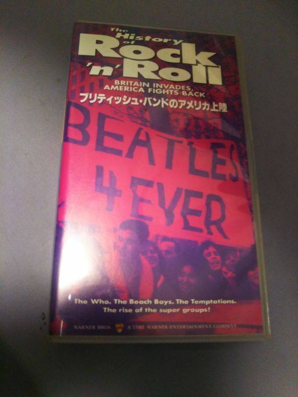 VHS　The History of Rock'n'Roll　ブリティッシュ・バンドのアメリカ上陸