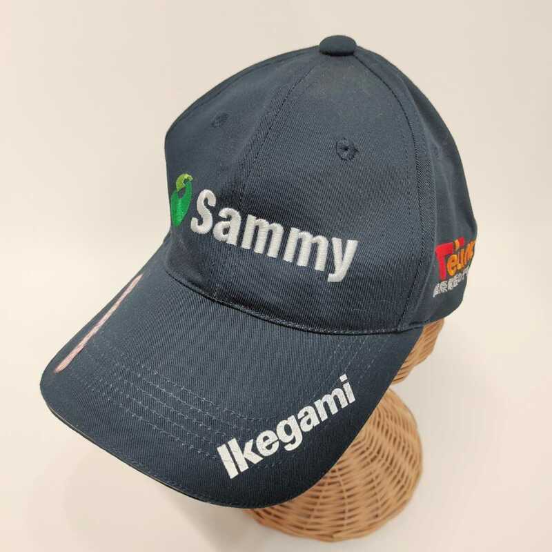 希少　入手困難　非売品　良品　Sammy　サミー 刺繍コットンキャップ　帽子　ネイビー　フリーサイズ　綿100％