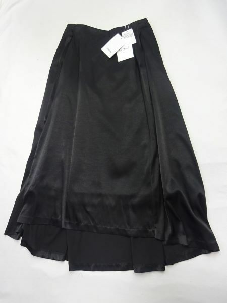 定価9,790円 メイソングレイ socolla ソコラ フィッシュテールスカート サテン ブラック