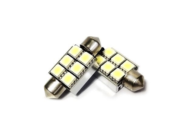 メール便 BMW E36 E60 E61 E39 LEDキャンセラー内臓 T10×37mm ナンバー拍卖