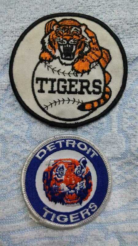 Detroit　Tigers　デトロイト　タイガース　ワッペン　ビンテージ　希少　旧ロゴ　レトロ　オールド