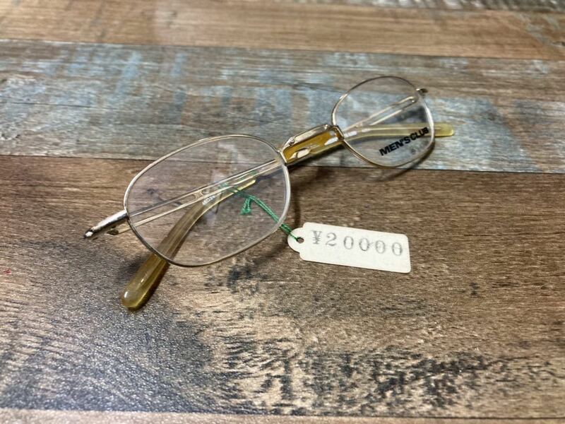 店頭展示品 新品 men's CLUB 眼鏡フレーム 老眼鏡 ヴィンテージ トラディショナル アンティーク 眼鏡フレーム サングラス ゴールドフレーム