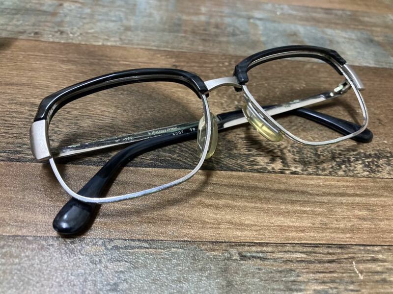 70s ドイツ製 MARWITZ 店頭展示品 新品 眼鏡フレーム サングラス ヴィンテージ トラディショナル アンティーク 眼鏡フレーム シルバー