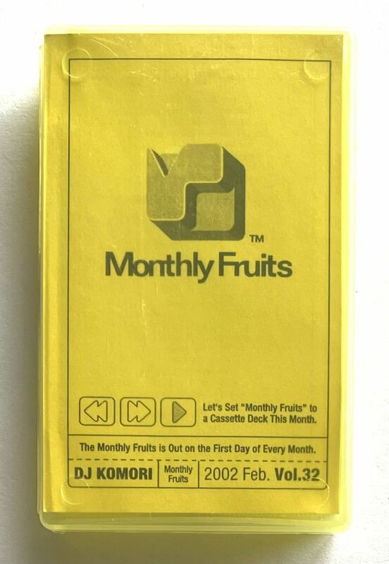 DJ KOMORI MONTHLY FRUITS 2002 VOL.32 MIX TAPE ミックステープ クラブ R&B HIPHOP 当時物 カセットテープ