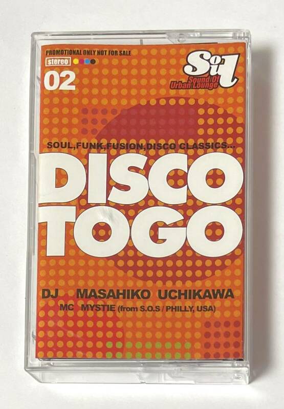 DJ MASAHIKO UCHIKAWA DISCO TO GO MIX TAPE ミックステープ クラブ R&B ハウス 当時物 カセットテープ