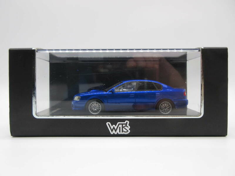 1/43　WiT`s　スバル　レガシィ　S401 STI version　ミニカー　WRブルーマイカ