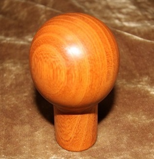 木製シフトノブ(材質：けやき）10x1.5mm（MR-49.2D79.6L)
