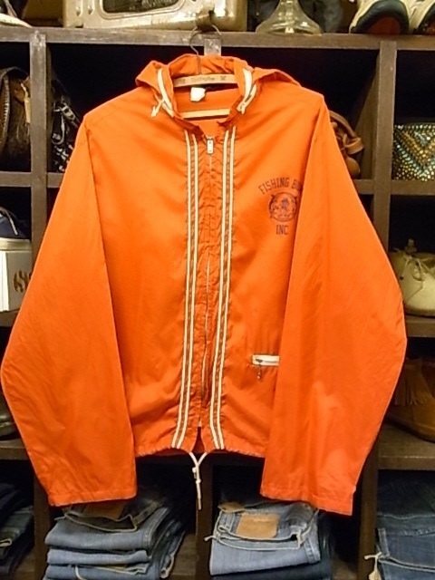 60'S CHAMPION 'FISHING BUMS' ランタグ ナイロン ジャケット SIZE L チャンピオン ヴィンテージ