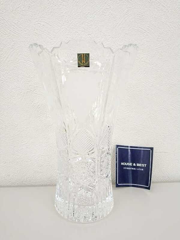 HOYA HOUSE＆BEST フラワーベース 花瓶 花器 クリスタルガラス