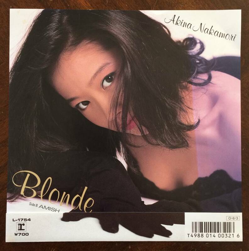 【 EP レコード ： 】中森明菜 Blonde