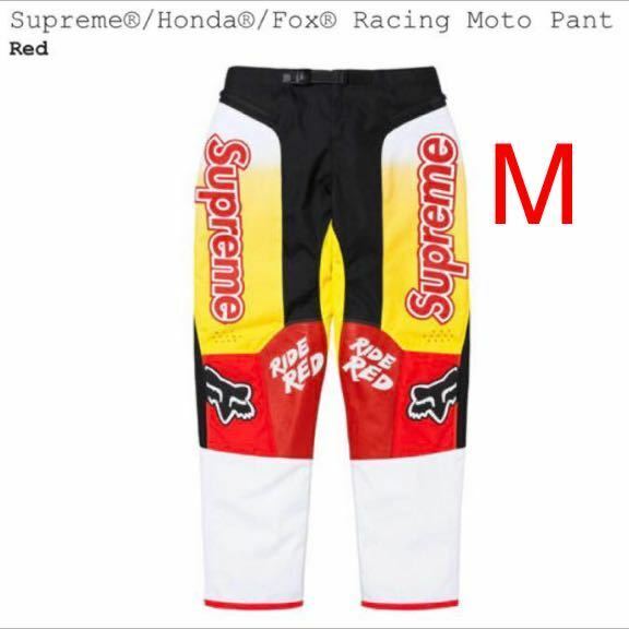 【新品】Mサイズ Supreme Honda Fox Racing Moto Pant Red シュプリーム ホンダ フォックス レーシング モトクロスパンツ レッド