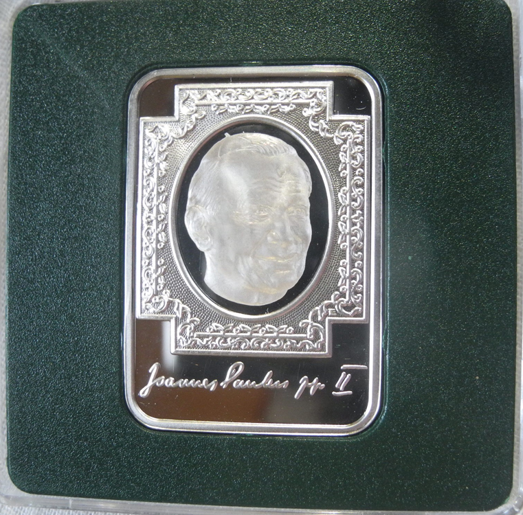 アンドラ 10ディナール銀貨 28,28g 2010年 限定コイン ブルーフ銀貨 ヨハネ・パウロ2世 ローマ教皇 キリスト ヨーロッパ
