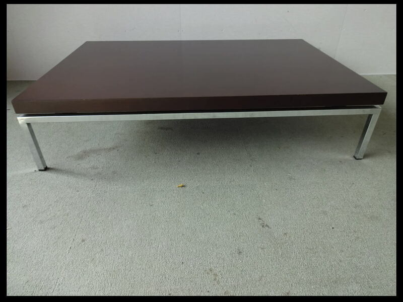 決算セール　ローテーブル（ウォルナット） ロースタイル 突板使用 モダン リビングテーブル センターテーブル W1100