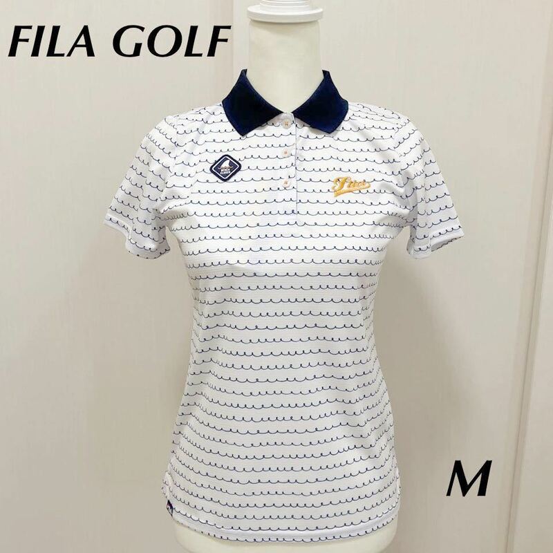 FILA GOLF ゴルフウェア　ポロシャツ　レディース　サイズM 新品未使用品　タグ付き　定価8690円　UVカット　接触冷感
