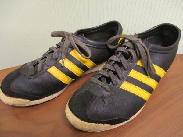 70's ADIDAS BLACKBIRD アディダス ブラックバード フランス製 スニーカー ビンテージ 黒×黄