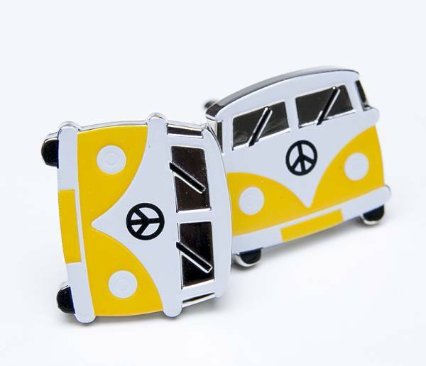 ★カフスボタン ONYX ART LONDON CK713 Camper Van Cufflinks 顔の表情が可愛いです・・♬～