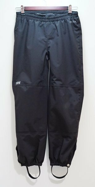 Helly Hansen チャコールグレー　レインパンツ　ジュニア身長134　防水透湿 Hellytech Performance