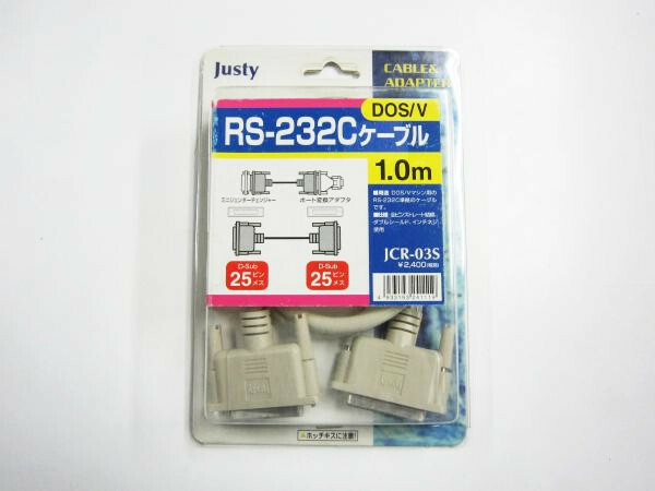 Justy RS-232C ストレートケーブル Dsub25ピン メス JCR-03S DOS/V 1.0m