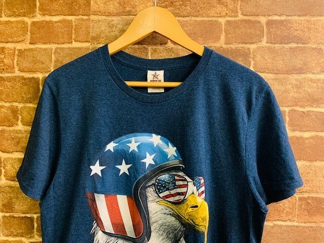 ★表記M！90'sイーグル.鷲.SPIRIT OF AMERICA.キャラクターTシャツ.USA古着.アメカジバイカーミリタリーロック.90年代ビンテージスタイル/7