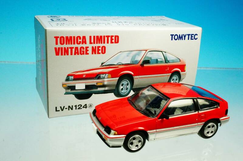 TOMYTEC TOMICA LIMITED VINTAGE NEO LV-N124a Honda BALLADE SPORTS CR-X 1.5i S=1/64