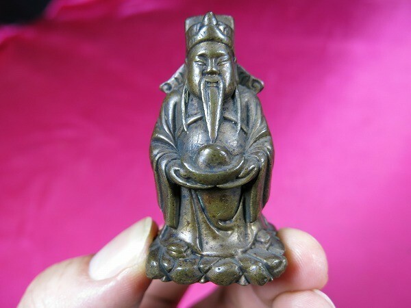 B　古銅神像　清時代　中国　金工　書鎮　文鎮 　宝物