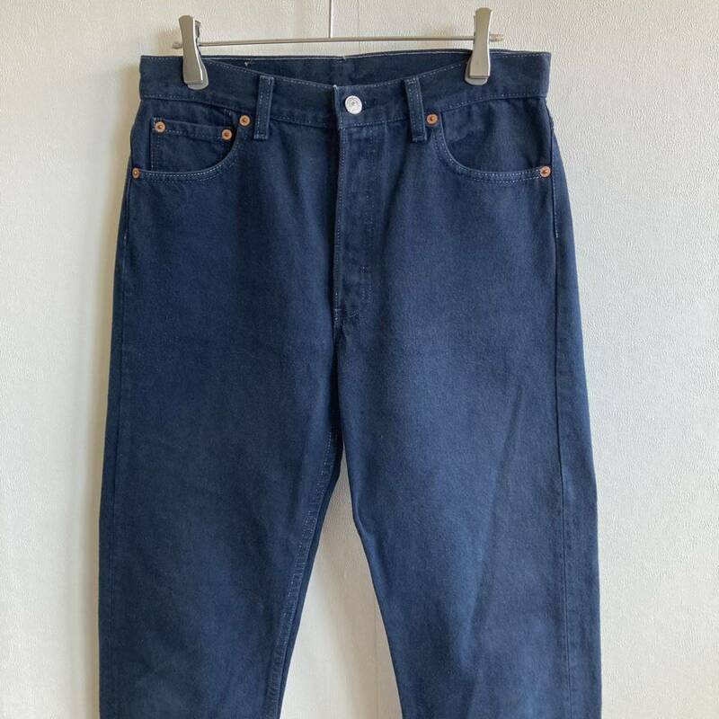 90's Levi's 501 リーバイス USA製 後染め ネイビーカラー デニムパンツ ジーンズ W30