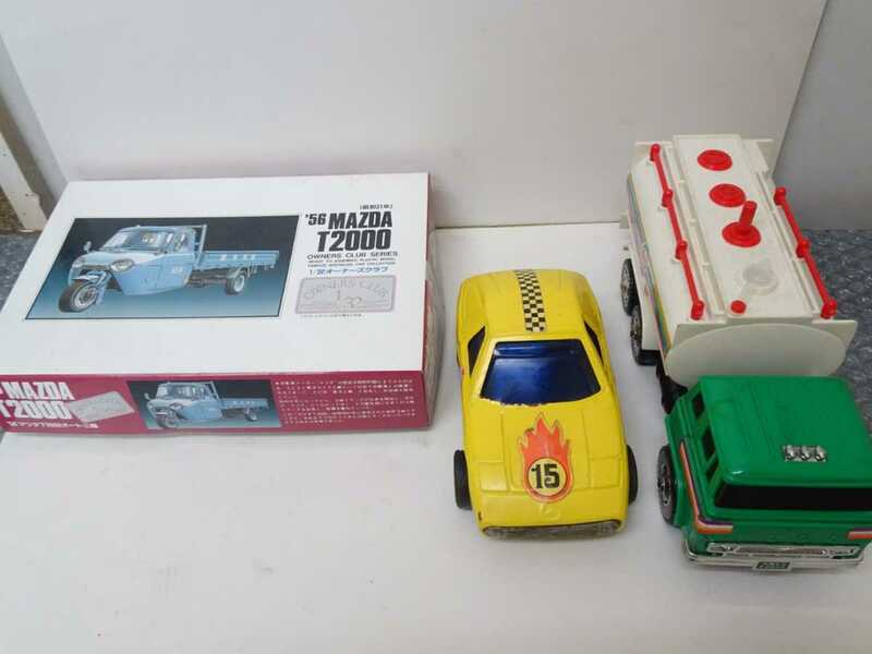 ミニカー プラモデル 3点セット おもちゃ 車 MAZDA T2000 オーナーズクラブ 玩具 ホビー 趣味 コレクション インテリア 現状品