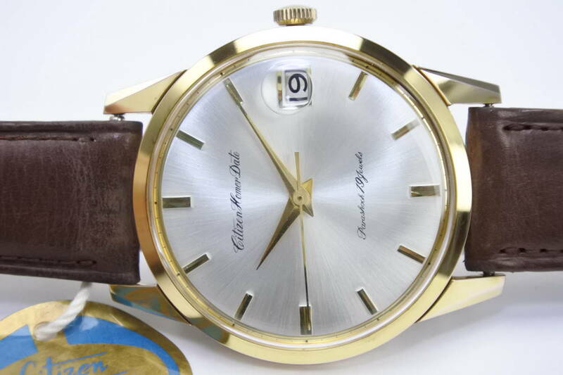 ☆　1960年代　CITIZEN　Homer　Date　１９石　手巻紳士腕時計　HD514502　 デッドストック品