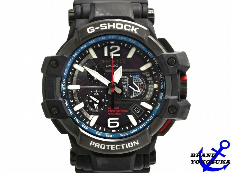 827 CASIO カシオ G-SHOCK ジーショック GPW-1000-1AJF スカイコックピット 腕時計 ブルー ブラック ハイブリッド 電波 ソーラー 送料無料