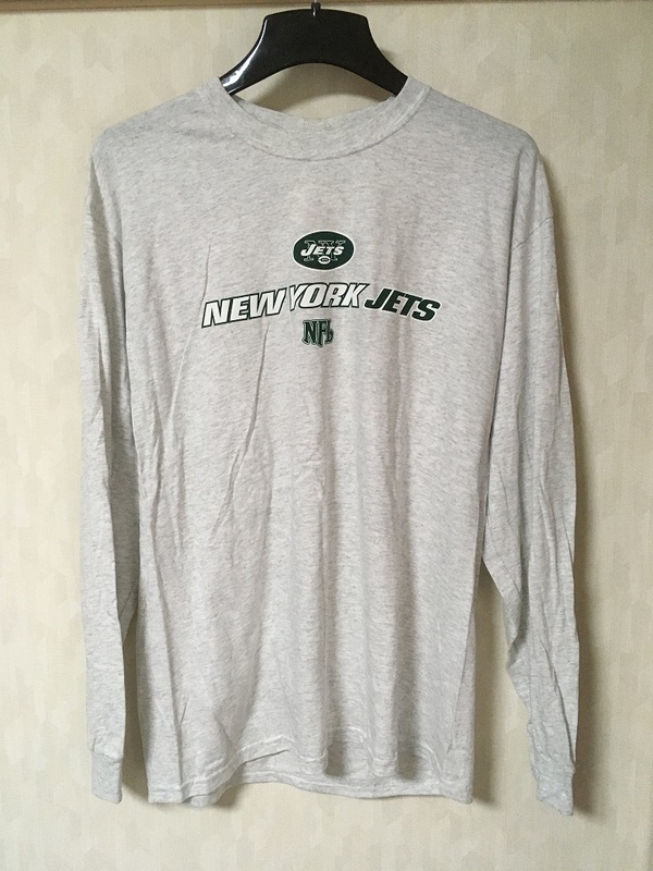 NFL ニューヨーク ジェッツ NY NEWYORK JETS ロンT 長袖 ロングスリーブ Tシャツ L 3528