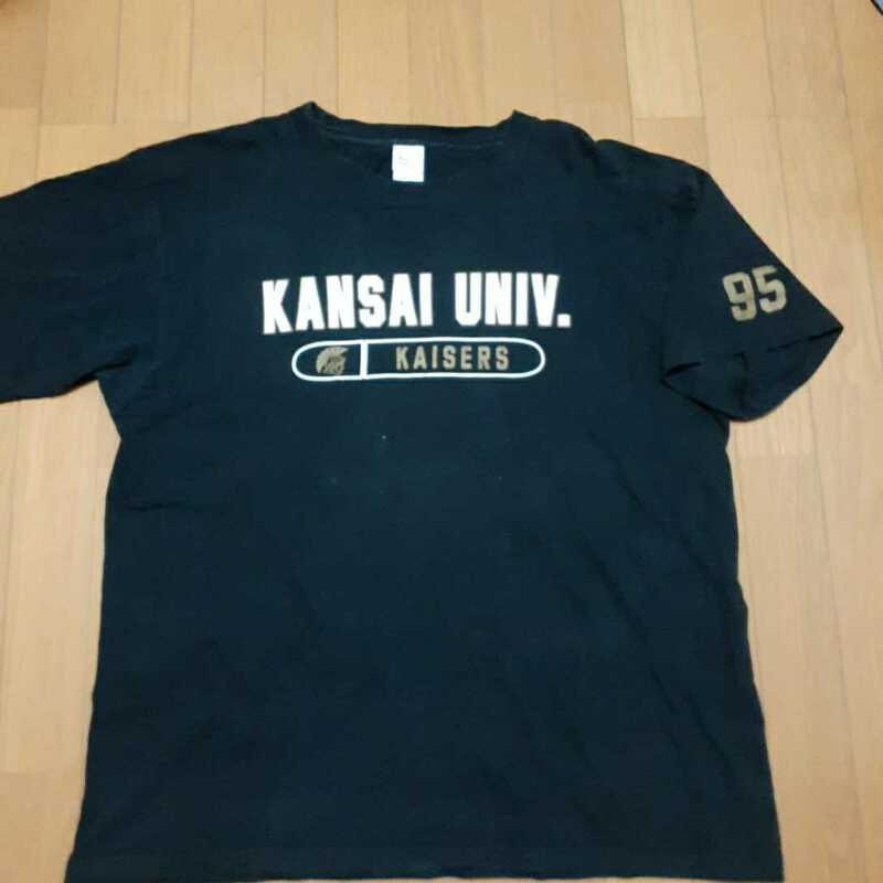 【非売品】関西大学アメフト部KAISERS選手支給Tシャツ XL #95 勝負