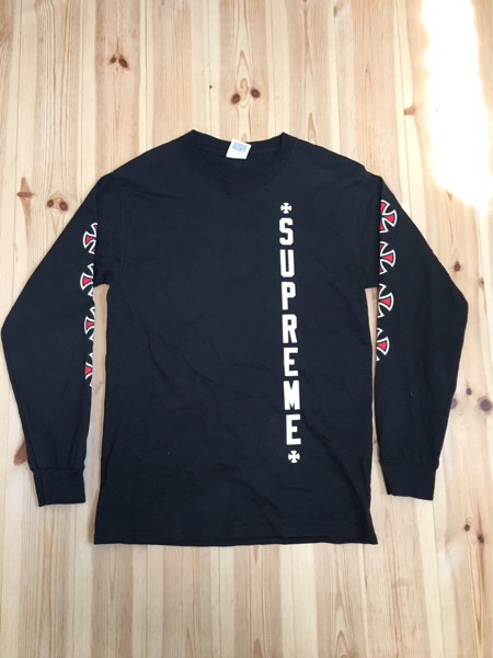 Supreme x INDEPENDENT シュプリーム インディペンデント ロングTシャツ ブラック S