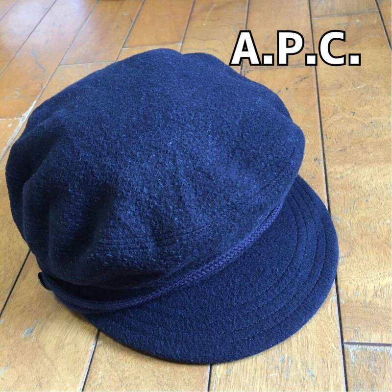 ★ ≪ A.P.C. ≫ ★ フランス製 ウール キャプテンキャップ ★サイズ1