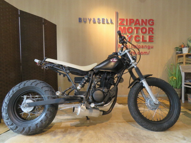 □ YAMAHA TW200 2JL ヤマハ ブラック 200cc ロンスイスカチューン 自賠R5.8 実動! バイク 札幌発　★