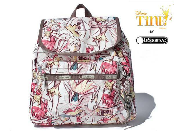 ♪新品♪LeSportsac 2420 SMALL EDIE BACKPACK WITH CHARM ♪K129 TINK MARC DAVIS L♪ディズニー・ティンカー・ベル 