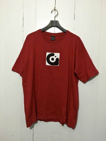 希少☆USA製☆Gravis XL 半袖Tシャツ 赤 ブランドロゴ OLD オールド 初期 グラビス