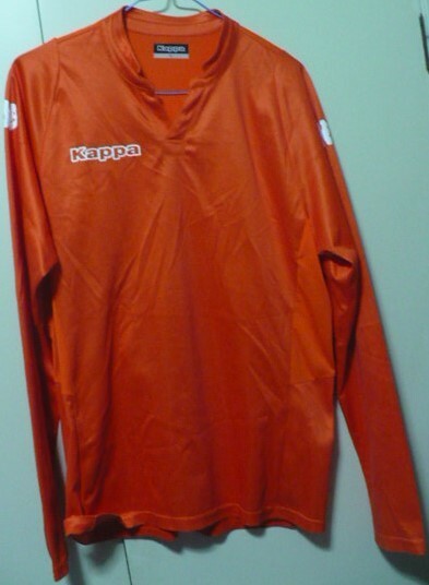 Kappa(カッパ:フェニックス)製Ultimateアルティメイト長袖プラクティスシャツ(練習着)　Ｌ　オレンジ　KF752TL12