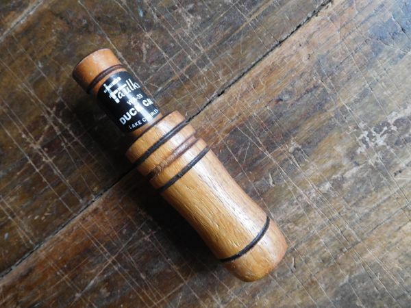 DUCK CALL LAKE CHARLES L.A Faulk's 2.5L11CM ダック　カモの鳴き声　木製　MADE IN USA アメリカ製