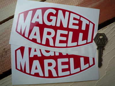 送料無料 Magneti Marelli マニエッティ・マレリ 153mm × 80mm 車 バイク ステッカー デカール