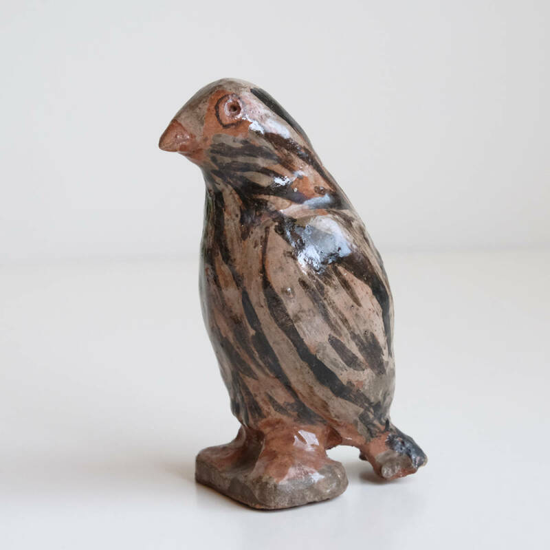 フィンランドにて購入した鳥の陶器置物 バード インテリア 飾り オブジェ 置物 動物 北欧
