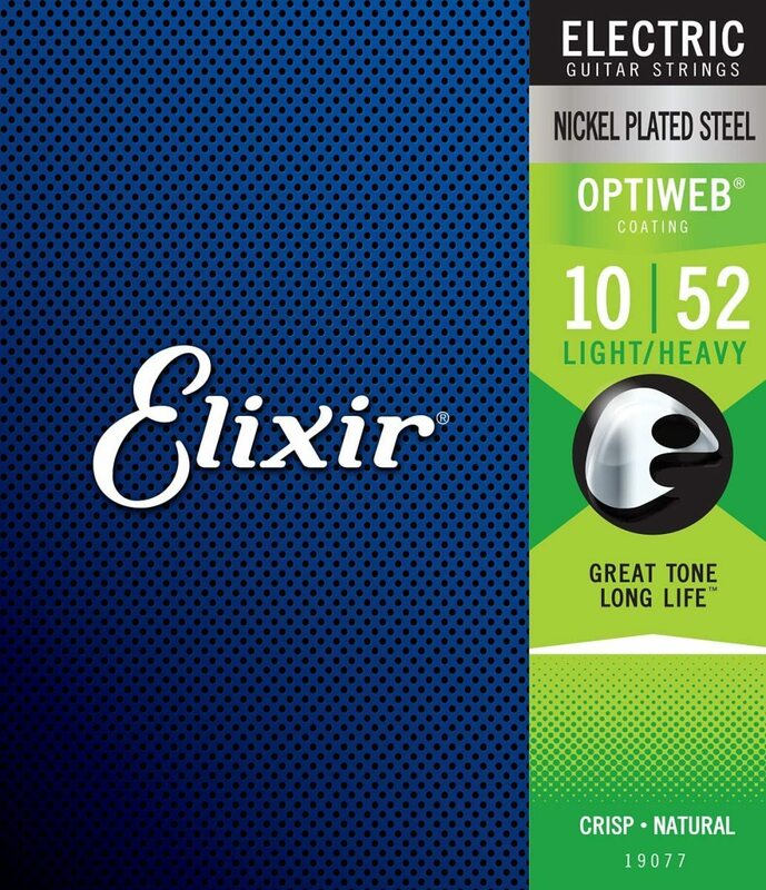 Elixir エリクサー エレキギター弦 OPTIWEB 7弦 Super Light .009-.052 #19007 【国内正規品】