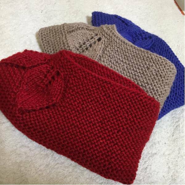 足カバー3足 おばあちゃんの手編み