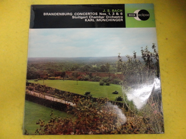 Johann Sebastian Bach Brandenburg Concertos Nos 1, 3 & 6 名盤バロック音楽 LP Decca ECS 538,