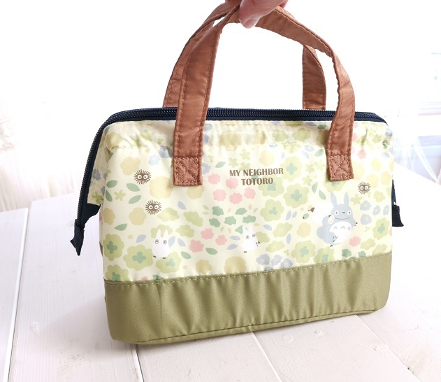 となりのトトロ　LUNCH　BAG　　二段弁当箱用　　保冷がま口ランチバッグ