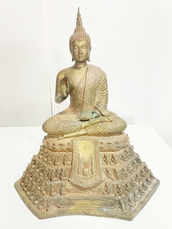 仏教美術 置物/仏像/古美術/鉄製/金属工芸/東洋彫刻