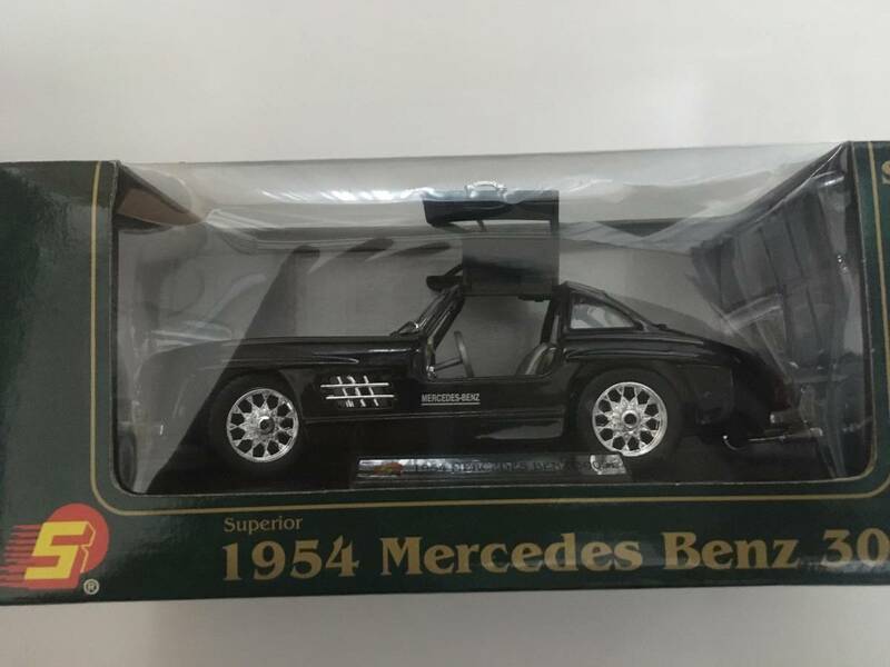 ベンツ稀少 MERCEDES-BENZ 300ＳＬ(黒) 1954年 １/24 （サニーサイド社）未開封 中古 送料無料 