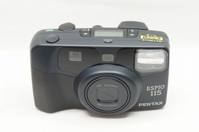 【アルプスカメラ】PENTAX ペンタックス ESPIO 115 ブラック 35mmコンパクトフィルムカメラ 220415f